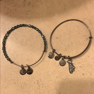 Alex and Ani shooting start two bracelets